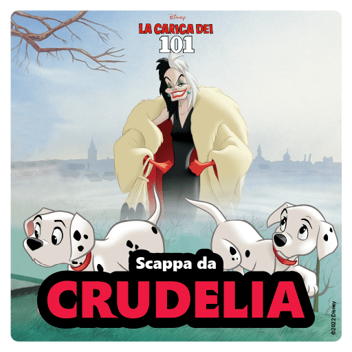 Audiolibro Disney Lunii Scappa da Crudelia La Carica dei 101